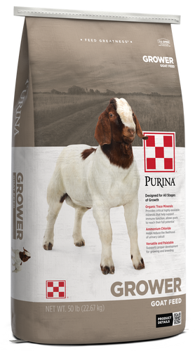 Goat Grower Pellet-Medicated -Purina 50lbs