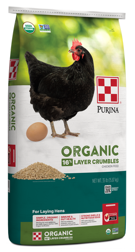 Organic Layer Crumble 35lbs Purina
