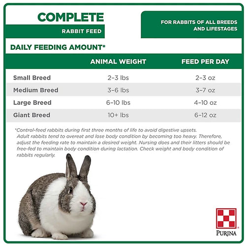 Rabbit Chow 10lbs Pur Complete