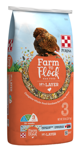 Farm to Flock Layer 50lbs Purina