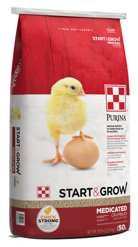 Start & Grow Medicated 50lbs Purina