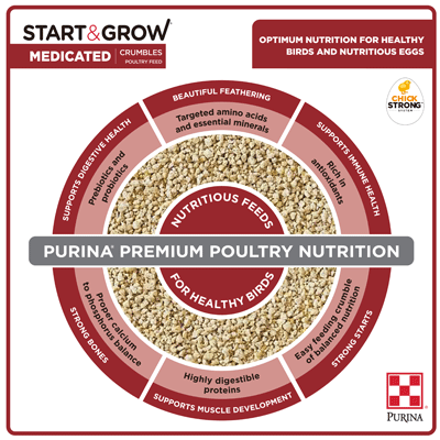 Start & Grow Medicated 50lbs Purina
