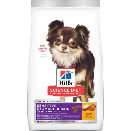 Hill's Science Diet Adult Sensitive Stomach & Skin Small & Mini Chicken Recipe Dog Food (4 lb)
