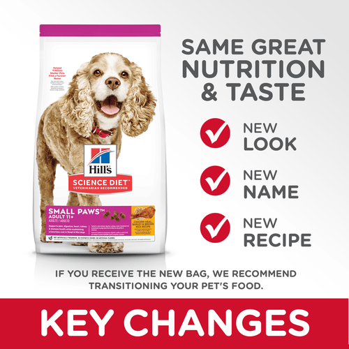 Hill's® Science Diet® Adult 11+ Small Paws™ dog food (4.5 lb)