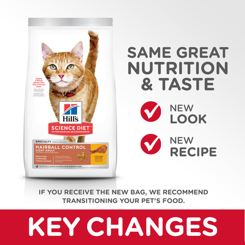 Hill's® Science Diet® Adult Hairball Control Light Cat Food (7-lb)
