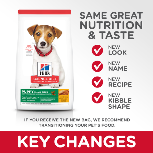 Hill's® Science Diet® Puppy Small Bites Chicken & Barley Recipe Dog Food (4.5 lb)