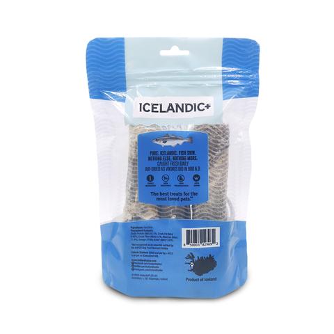 Icelandic+ Hand Wrapped Cod Skin Short Chew Stick Dog Treats (3.4 Oz.)