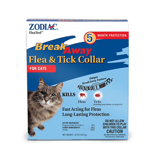 ZODIAC BREAKAWAY FLEA & TICK COLLAR FOR CATS (32 Oz.)