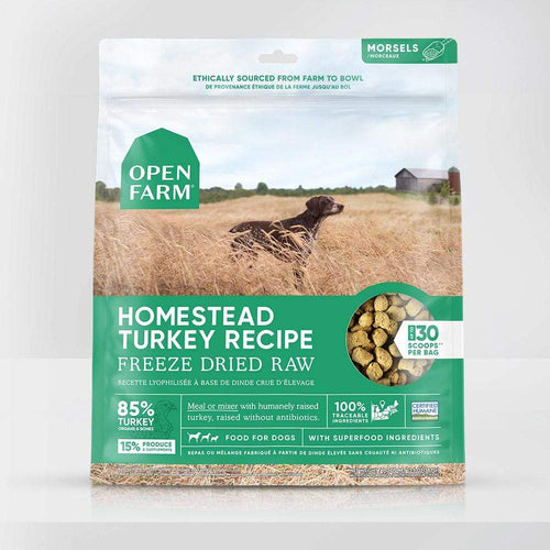 Open Farm Homestead Turkey Freeze Dried Raw Dog Food (22-oz)