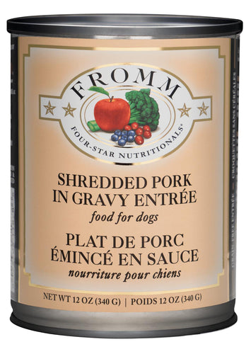 Fromm Four-Star Shredded Pork in Gravy Entrée Dog Food (12 oz, Single Can)