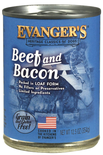 Evanger's Heritage Classic for Dogs Beef & Bacon (12.5 Oz)