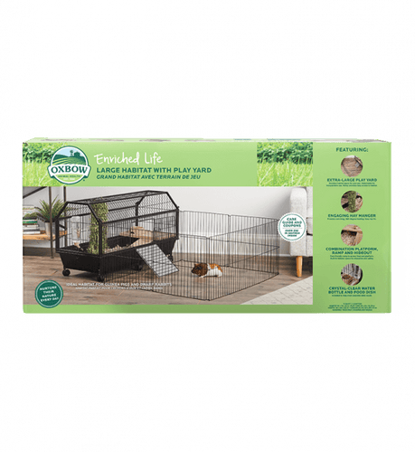 Oxbow Enriched Life Habitat with Play Yard (L)