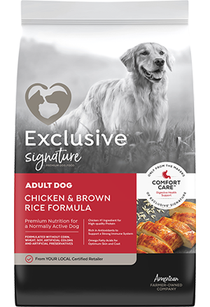 Exclusive Adult-Chicken & Brown Rice- Dog Formula 30lbs