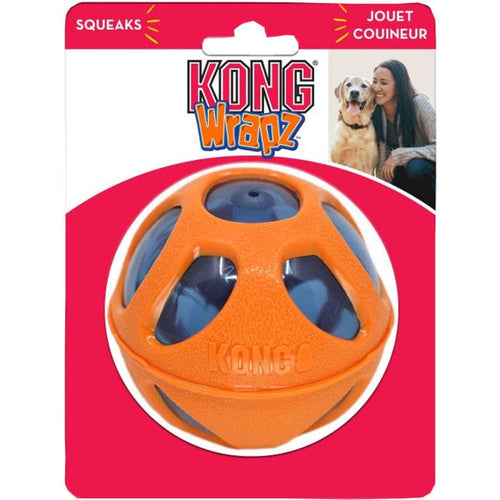 KONG WRAPZ BALL (LG / ORANGE)