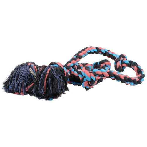 MAMMOTH FLOSSY CHEWS COLOR 5 KNOT ROPE TUG (72 IN / MULTI)