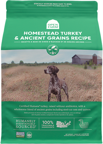 Open Farm Homestead Turkey & Ancient Grains Dry Dog Food (4-lbs)