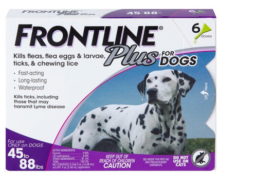 Frontline Plus For Dogs (23-44 lbs - 3 Month)