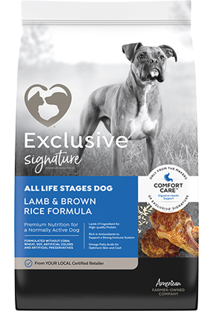 Exclusive All Life Stages-Lamb & Brown Rice- Dog Formula 15lbs