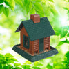 North States Village Collection Log Cabin Birdfeeder (5 lb / Green)
