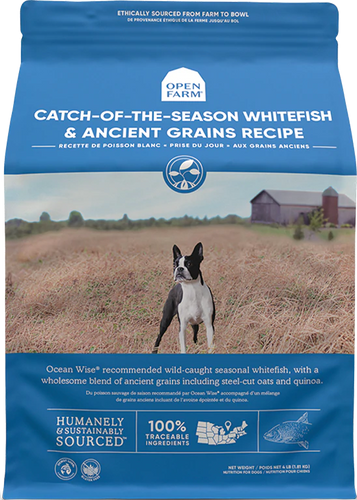 Open Farm Catch-of-the-Season Whitefish & Ancient Grains Dry Dog Food (4 Lb)