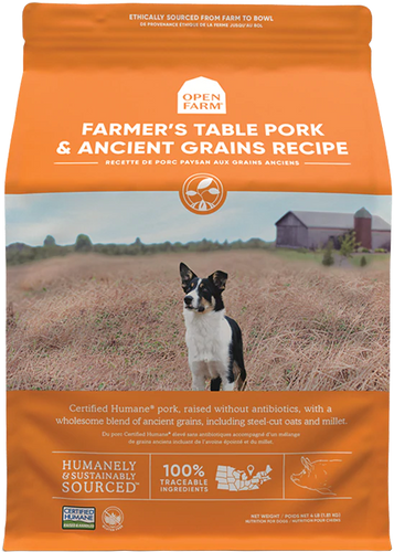 Open Farm Farmer's Table Pork & Ancient Grains Dry Dog Food (4 LB)