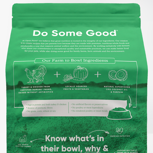 Open Farm Homestead Turkey & Chicken Grain-Free Dry Dog Food (24-lbs)