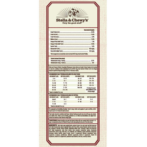 Stella & Chewy's Stella's Essentials Grass-Fed Beef & Ancient Grains Recipe Dry Dog Food (25-lb)