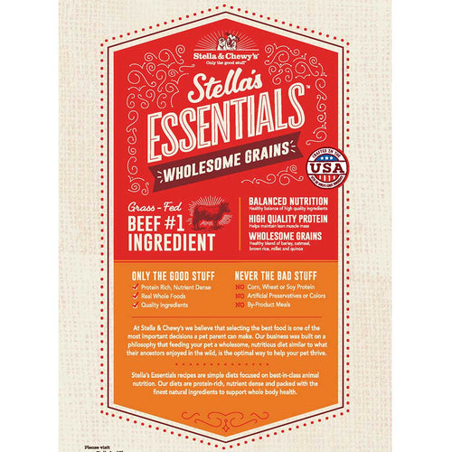 Stella & Chewy's Stella's Essentials Grass-Fed Beef & Ancient Grains Recipe Dry Dog Food (25-lb)