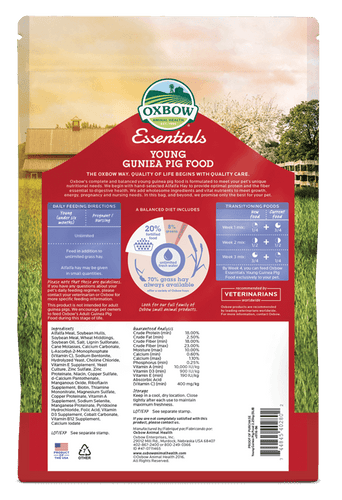 Oxbow Essentials - Young Guinea Pig Food (10 lbs)