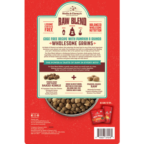 Stella & Chewy's Raw Blend Wholesome Grains Kibble Cage Free Dry Dog Food (3.5-lb)