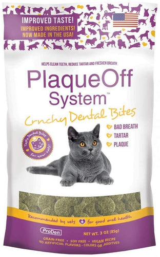 Proden PlaqueOff System Dental Bites Crunchy Cat Treats