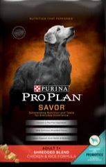 Purina Pro Plan SAVOR Shredded Blend Adult 7+ Chicken & Rice Formula Dry Dog Food (18-lb)