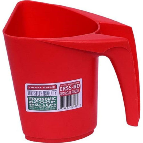 TUFF STUFF ERGONOMIC SCOOP (RED)