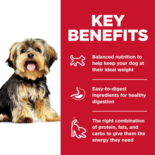 Hill's Science Diet Adult Small Paws Chicken Meal & Rice Recipe Dog Food (15.5 Lbs)