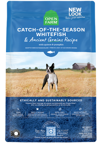 Open Farm Catch-of-the-Season Whitefish & Ancient Grains Dry Dog Food (4 Lb)