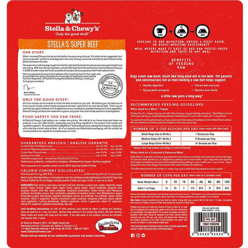 Stella & Chewy's Freeze Dried Raw Stella's Super Beef Meal Mixers (3.5 Oz)