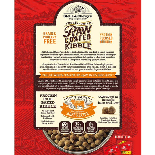 Stella & Chewy's Grass-Fed Beef Raw Coated Kibble (10 lb)
