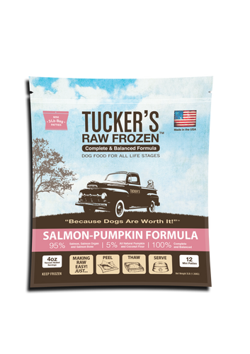 Tucker's Salmon-Pumpkin Raw Frozen Dog Food (6-lb)