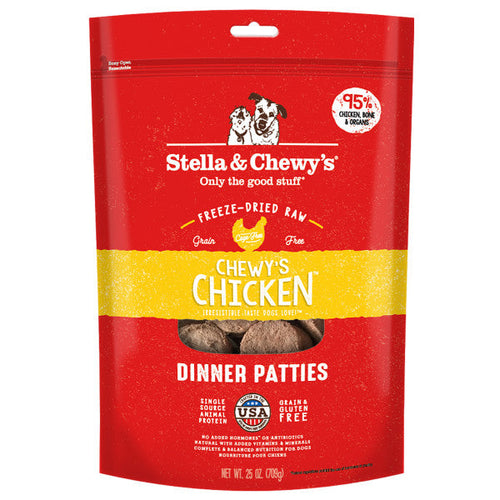 Stella & Chewy's Freeze-Dried Raw Dinner Patties for Dogs - Chewy's Chicken Recipe (25-oz)
