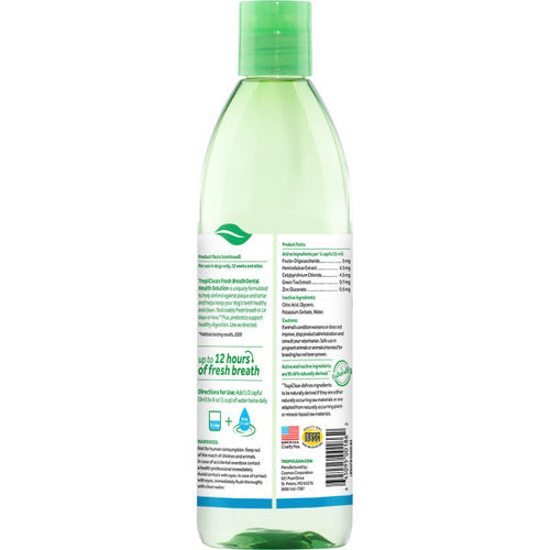 TropiClean Fresh Breath Dental Health Solution Plus Digestive Support for Dogs (16 oz)
