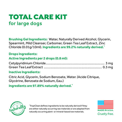 TropiClean Fresh Breath Total Care Kit (Large Dogs)