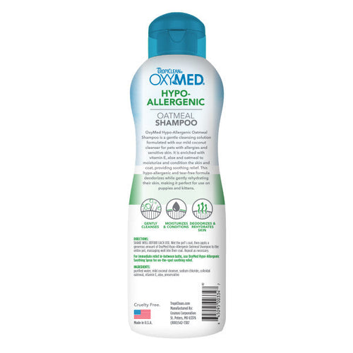 TropiClean OxyMed Hypoallergenic Shampoo for Pets (20 OZ)