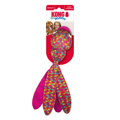 Kong Wubba Finz Pink Dog Toy (Large / Pink)