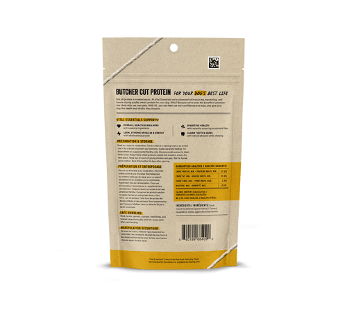 Vital Essentials Freeze Dried Raw Duck Bites Dog Treats (2 Oz)