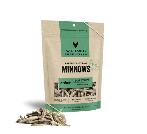 Vital Essentials Freeze Dried Raw Minnows Dog Treats (2.5 Oz)