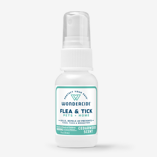 Wondercide Cedarwood Flea & Tick Spray for Pets + Home with Natural Essential Oils (4 oz)