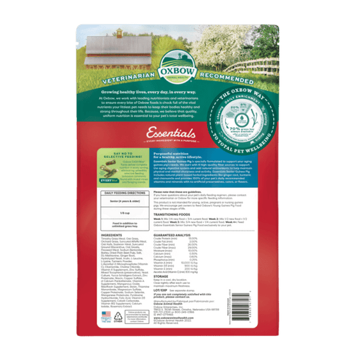 Oxbow Essentials Senior Guinea Pig Food (4 lbs)