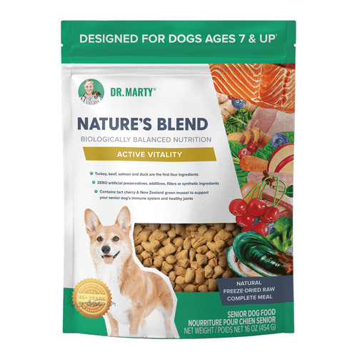 Dr. Marty Nature's Blend Active Vitality Seniors Freeze Dried Raw Dog Food (48 oz)