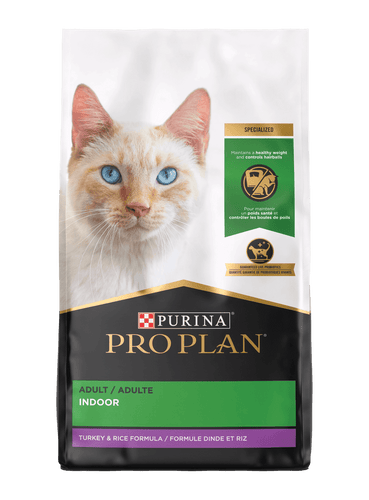 Purina Pro Plan Adult Indoor Turkey & Rice Formula Dry Cat Food (7-lb)