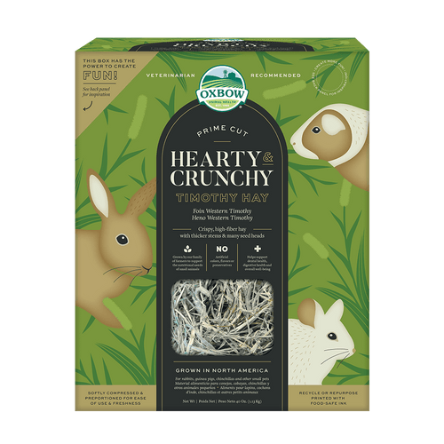Oxbow Prime Cut Hearty & Crunchy Timothy Hay (40 oz)